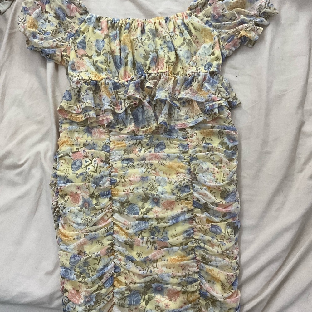 Yellow Floral Two piece Set